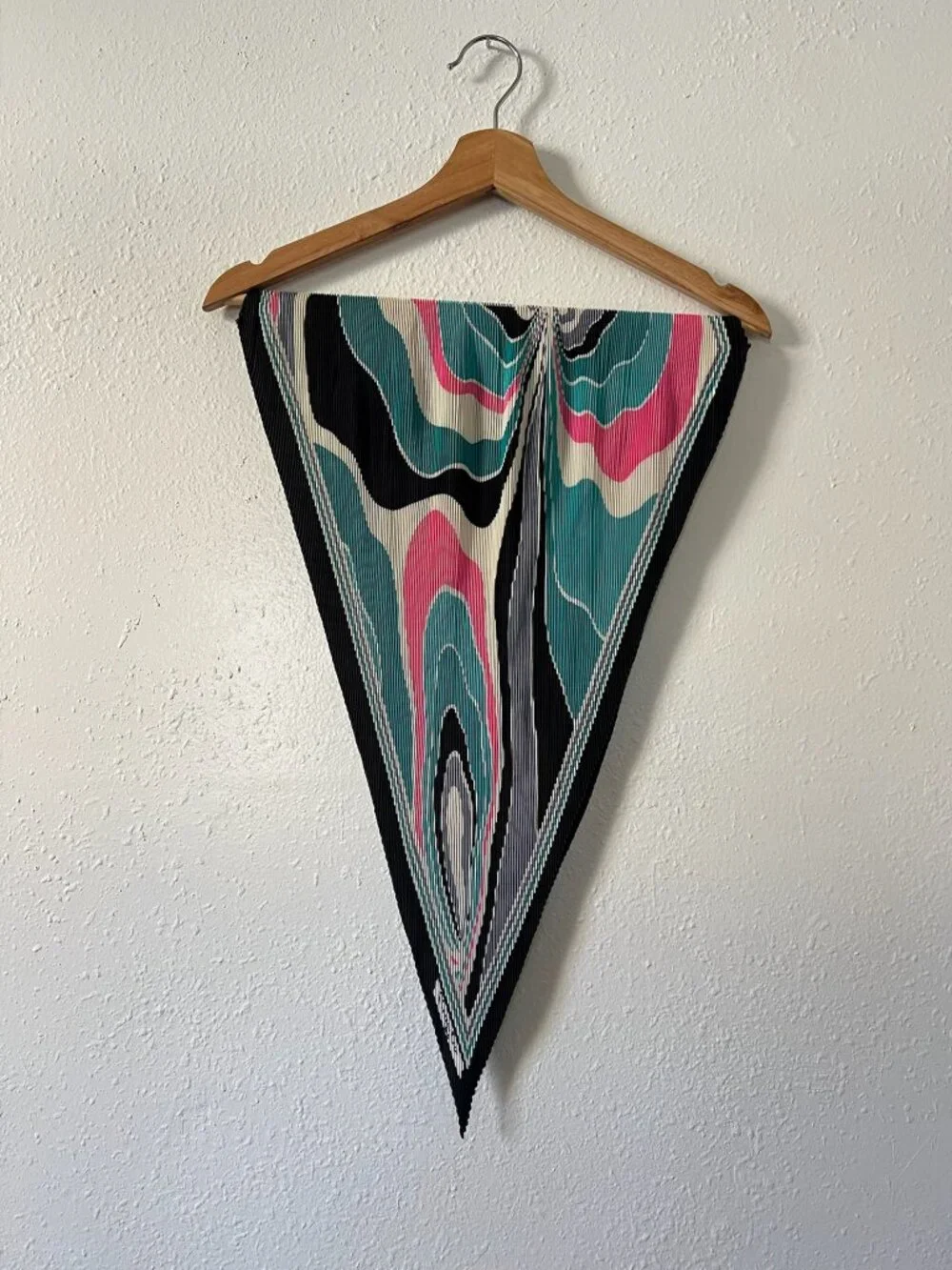 Vintage Christian Dior pleated scarf